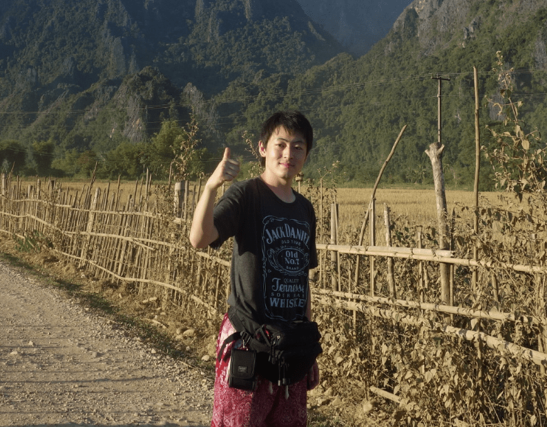 バンビエンにてブルーラグーンの帰り道
