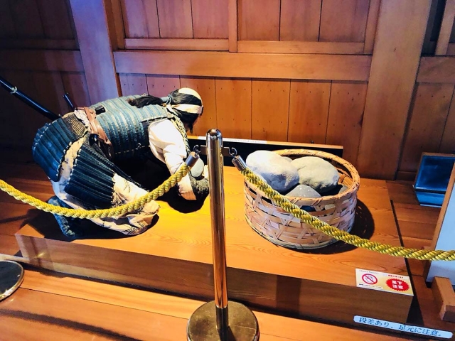 清洲城の展示の足軽