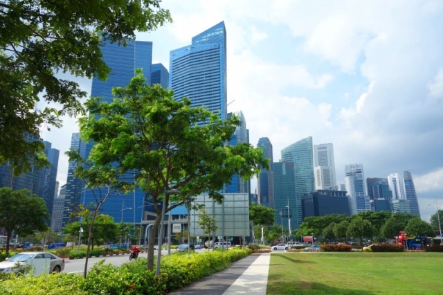 シンガポールのビジネス街